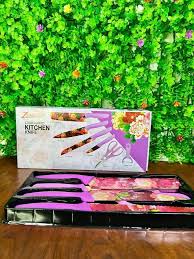 SET DE CUCHILLOS X6 ROSASDO ROSAS